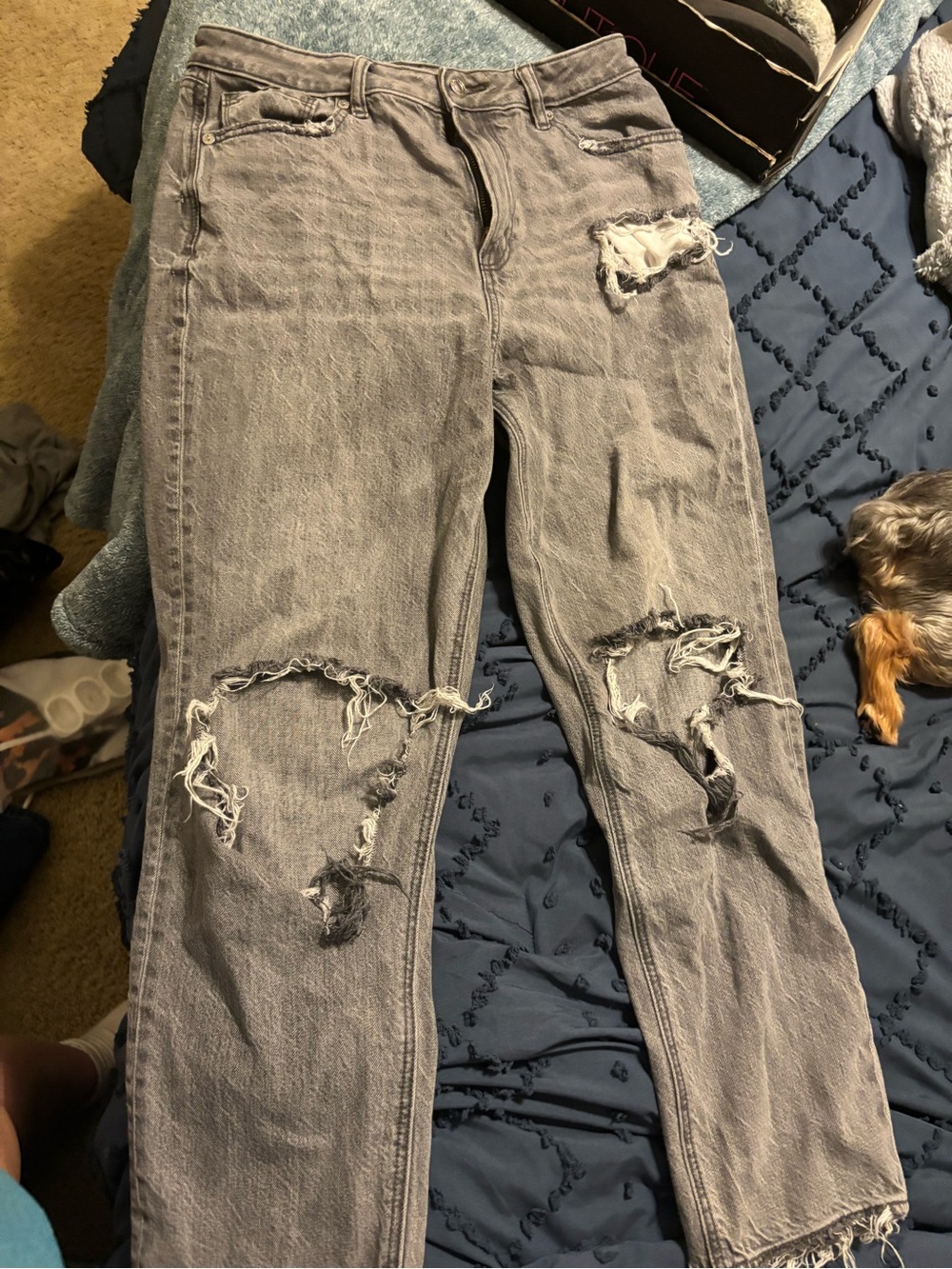 American Eagle Outfitters Grey Skinny Jeans